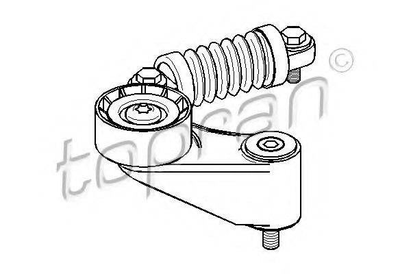TOPRAN 700117 Натягувач ременя, клинового зубча
