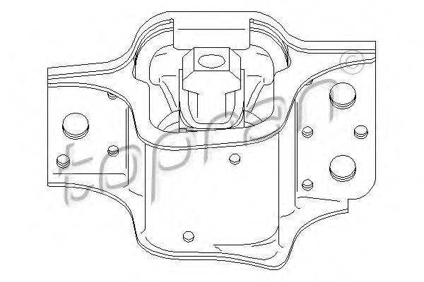 TOPRAN 700526 Підвіска, двигун