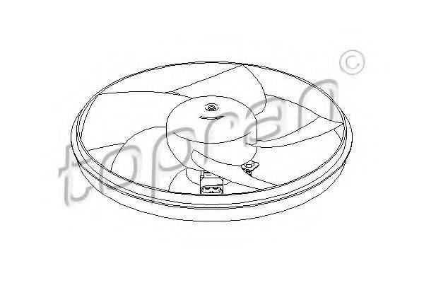 TOPRAN 721530 Вентилятор, охолодження двигуна