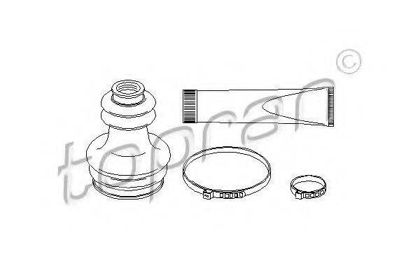 TOPRAN 720297 Комплект пильника, приводний вал
