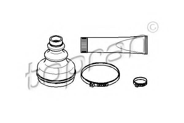 TOPRAN 721152 Комплект пильника, приводний вал
