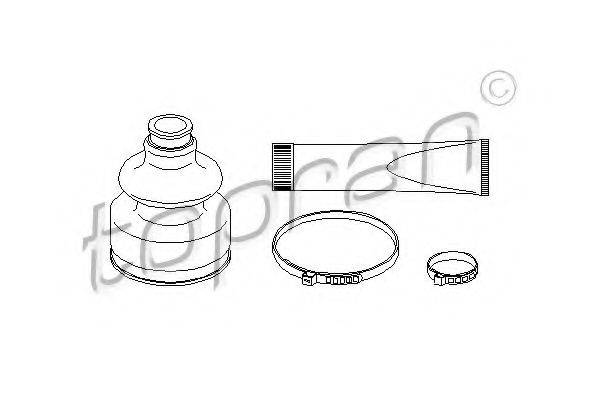 TOPRAN 720284 Комплект пильника, приводний вал