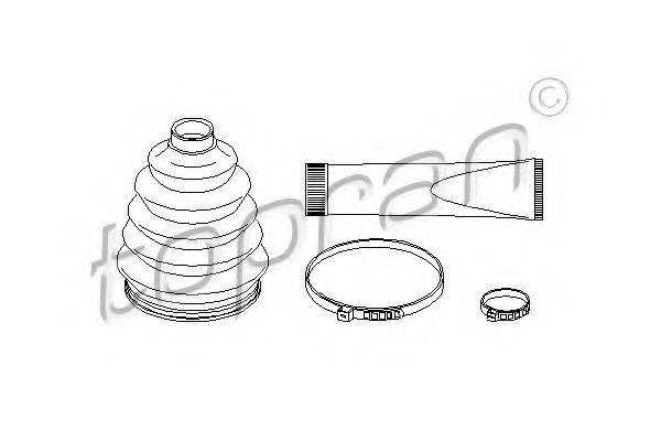 TOPRAN 721162 Комплект пильника, приводний вал
