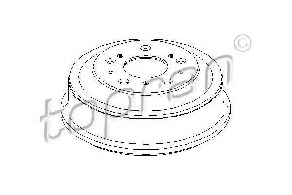 TOPRAN 721192 Гальмівний барабан