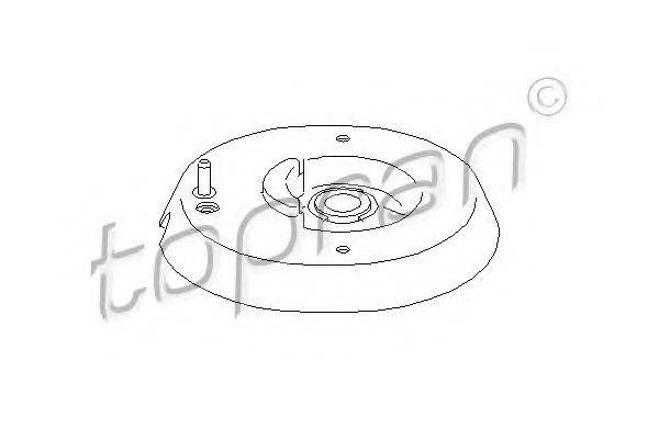 TOPRAN 721809 Опора стійки амортизатора