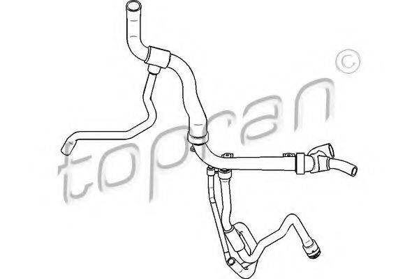 TOPRAN 207731 Шланг радіатора