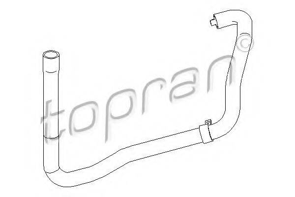 TOPRAN 721822 Шланг радіатора