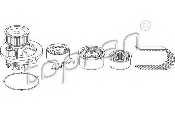 TOPRAN 207902 Водяний насос + комплект зубчастого ременя