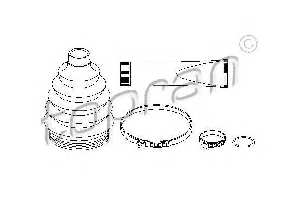 TOPRAN 207918 Комплект пильника, приводний вал