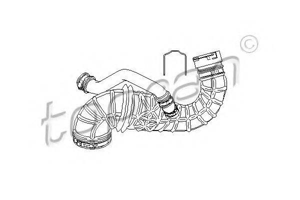 TOPRAN 304058 Рукав повітрозабірника, повітряний фільтр