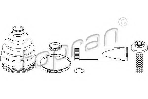 TOPRAN 113005 Комплект пильника, приводний вал