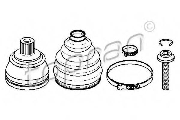TOPRAN 113488 Шарнірний комплект, приводний вал