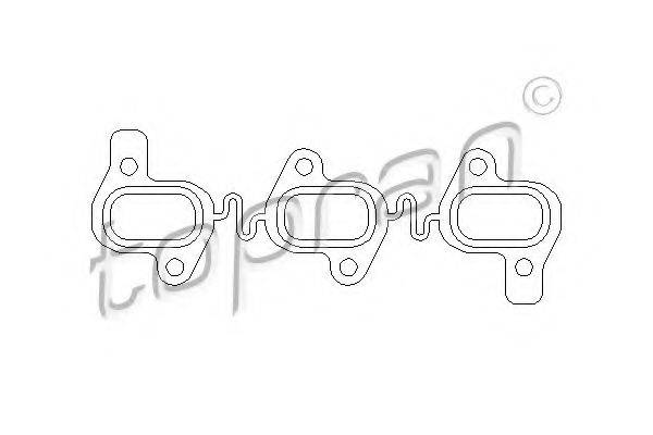 TOPRAN 112985 Прокладка, випускний колектор