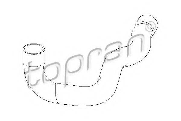 TOPRAN 407861 Трубка повітря, що нагнітається