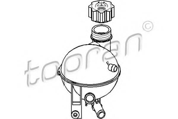 TOPRAN 722729 Компенсаційний бак, охолоджуюча рідина
