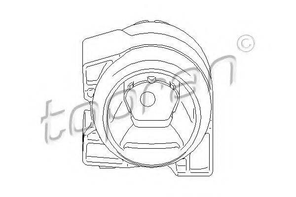 TOPRAN 407833 Подушка, автоматична коробка передач