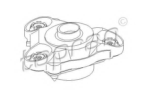 TOPRAN 722814 Опора стійки амортизатора