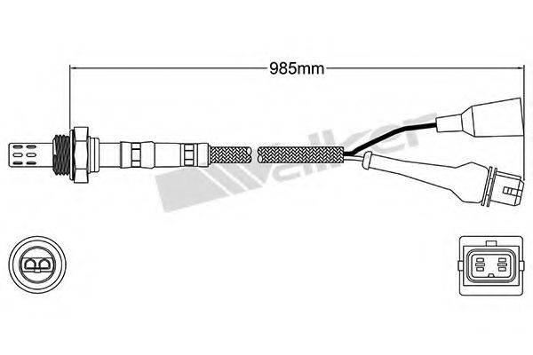 WALKER PRODUCTS 25023019 Лямбда-зонд