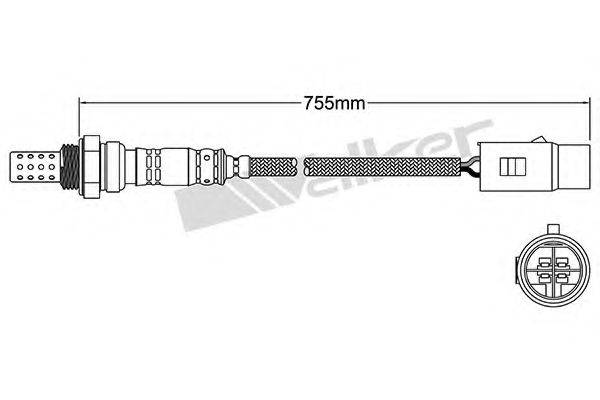 WALKER PRODUCTS 25024007 Лямбда-зонд