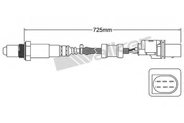 WALKER PRODUCTS 25025035 Лямбда-зонд