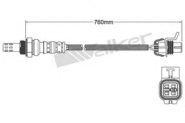 WALKER PRODUCTS 25024354 Лямбда-зонд