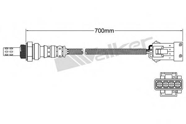 WALKER PRODUCTS 250241090 Лямбда-зонд