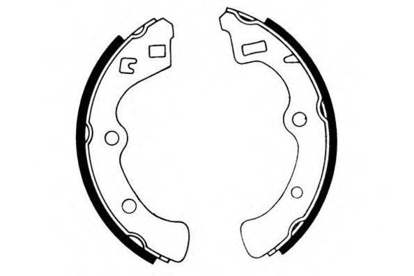 E.T.F. 090327 Комплект гальмівних колодок