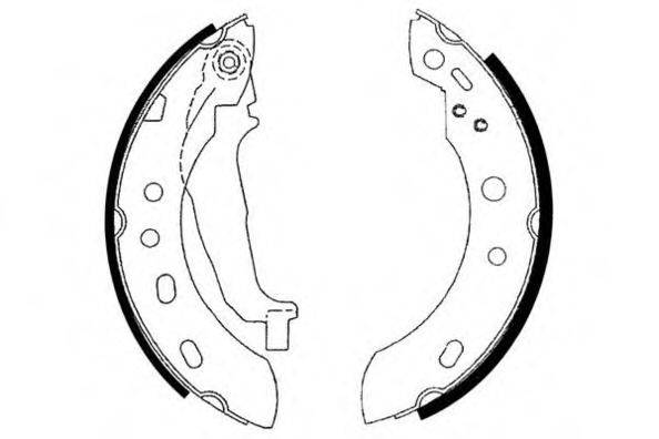 E.T.F. 090593 Комплект гальмівних колодок