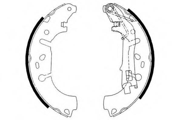 E.T.F. 090646 Комплект гальмівних колодок