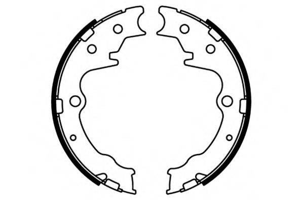 E.T.F. 090699 Комплект гальмівних колодок; Комплект гальмівних колодок, стоянкова гальмівна система