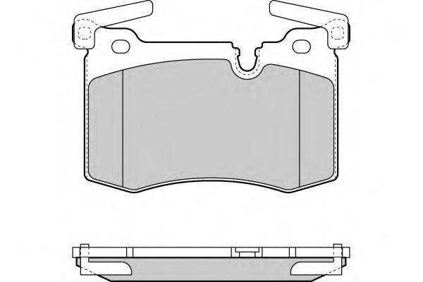 E.T.F. 121388 Комплект гальмівних колодок, дискове гальмо