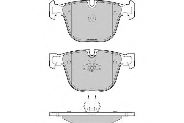 E.T.F. 121410 Комплект гальмівних колодок, дискове гальмо
