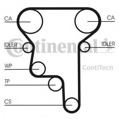 CONTITECH CT1023K1 Комплект ременя ГРМ