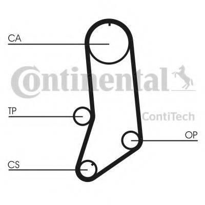 CONTITECH CT594K2 Комплект ременя ГРМ