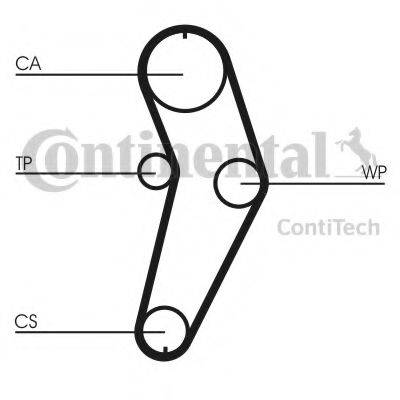 CONTITECH CT709K1 Комплект ременя ГРМ