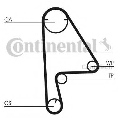 CONTITECH CT1082K1 Комплект ременя ГРМ