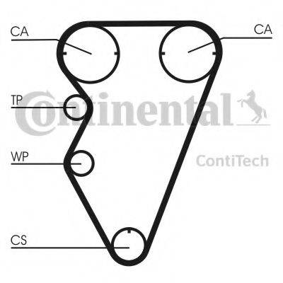 CONTITECH CT929K2 Комплект ременя ГРМ