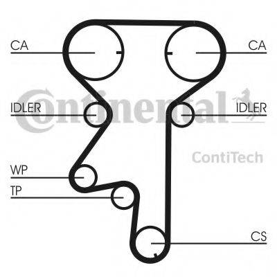 CONTITECH CT975WP2 Водяний насос + комплект зубчастого ременя