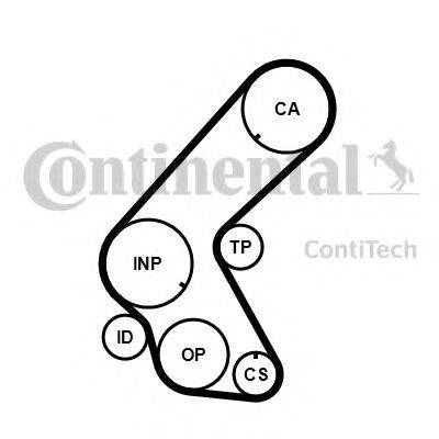 CONTITECH CT1078K1 Комплект ременя ГРМ