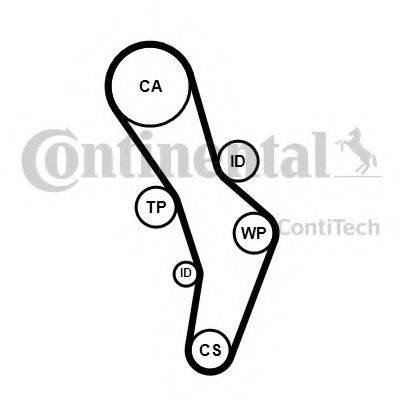 CONTITECH CT1056 Ремінь ГРМ