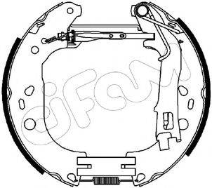 CIFAM 151227 Комплект гальмівних колодок