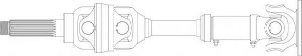GENERAL RICAMBI FI3023 Приводний вал