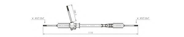 GENERAL RICAMBI FO4001 Рульовий механізм