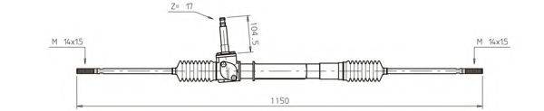 GENERAL RICAMBI LA4004 Рульовий механізм