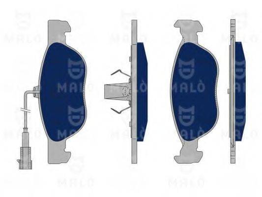 MALO 1050075 Комплект гальмівних колодок, дискове гальмо