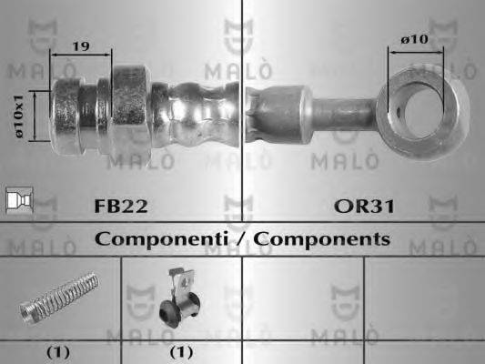MALO 80026 Гальмівний шланг