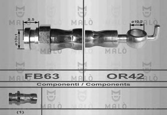 MALO 80037 Гальмівний шланг