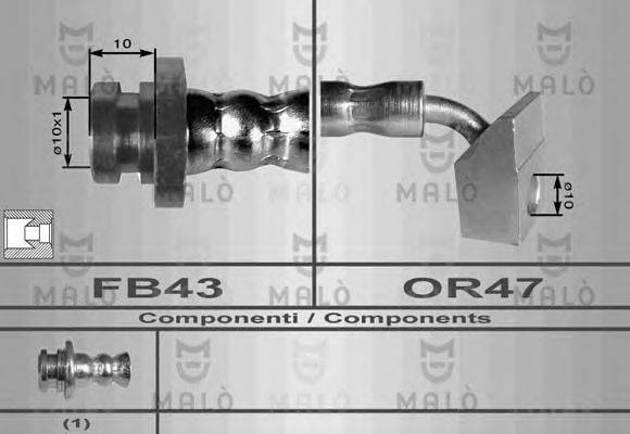 MALO 80060 Гальмівний шланг