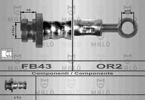 MALO 80064 Гальмівний шланг