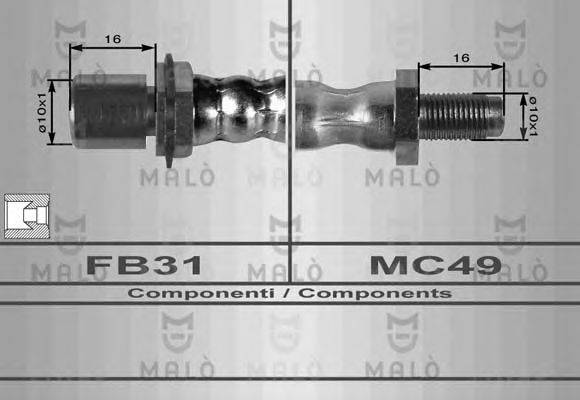 MALO 80146 Гальмівний шланг